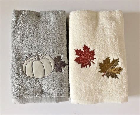 autumn hand towels bathroom|autumn hand towel sets.